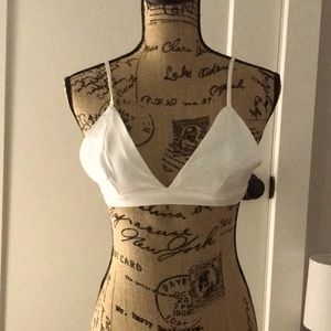 Fashion Nova silk bralette in size xs cut for a 32B - 34C size in bras
